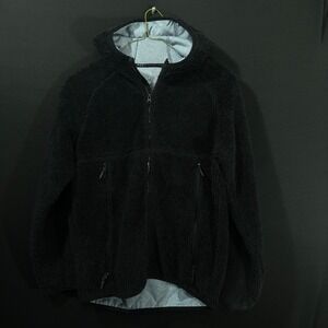 MSX by Michael Strahan Mens Hoodie Jacket Size M‎ Faux Fur Sherpa Full Zip Retro
